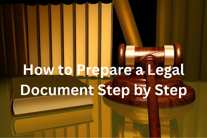 How to Prepare a Legal Document Step by Step