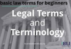 basic law terms for beginners