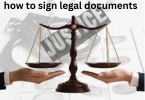 how to sign legal documents